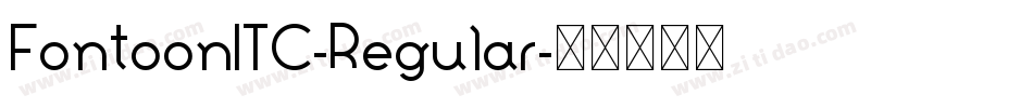 FontoonITC-Regular字体转换