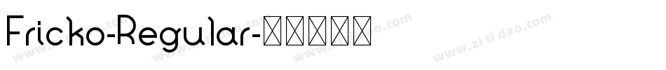 Fricko-Regular字体转换