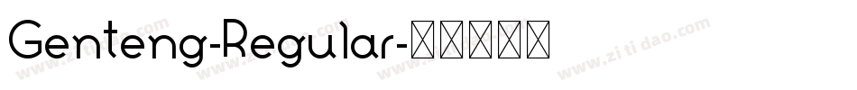 Genteng-Regular字体转换