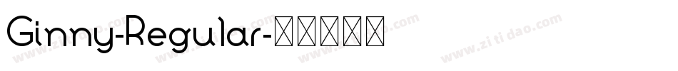 Ginny-Regular字体转换