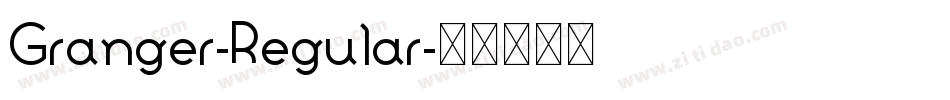 Granger-Regular字体转换