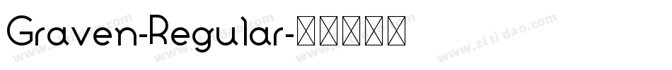 Graven-Regular字体转换