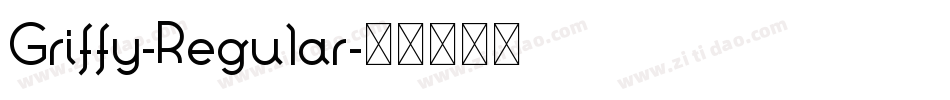 Griffy-Regular字体转换