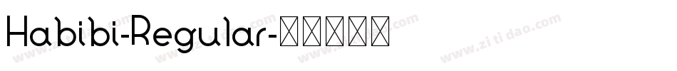 Habibi-Regular字体转换