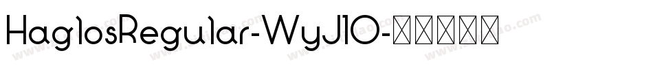 HaglosRegular-WyJ1O字体转换