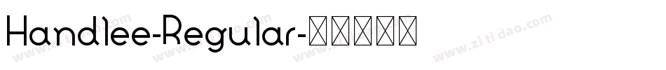 Handlee-Regular字体转换