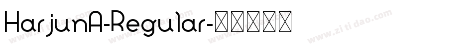 HarjunA-Regular字体转换