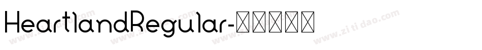 HeartlandRegular字体转换