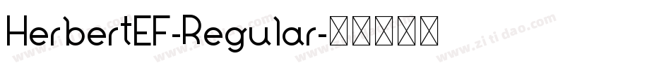 HerbertEF-Regular字体转换