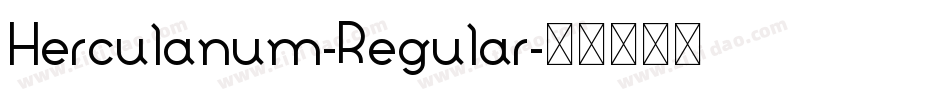 Herculanum-Regular字体转换