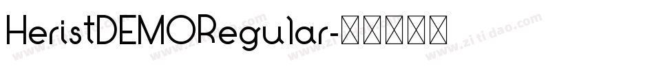 HeristDEMORegular字体转换