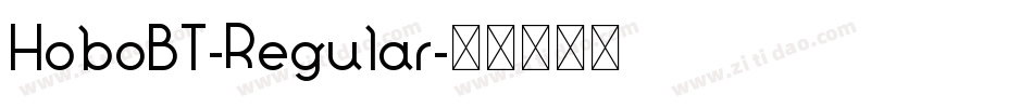 HoboBT-Regular字体转换