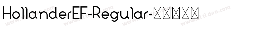 HollanderEF-Regular字体转换