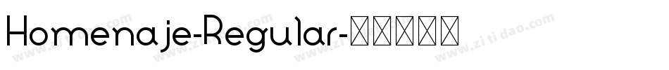 Homenaje-Regular字体转换