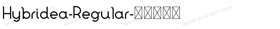 Hybridea-Regular字体转换