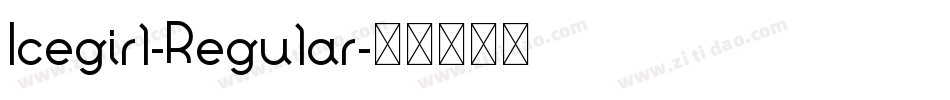 Icegirl-Regular字体转换