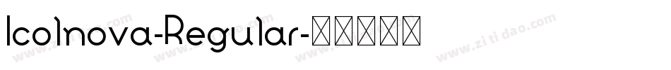Icolnova-Regular字体转换