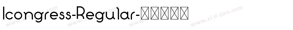 Icongress-Regular字体转换