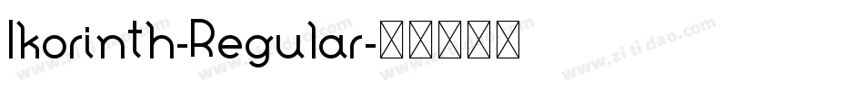 Ikorinth-Regular字体转换
