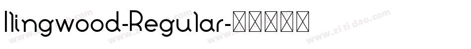 Ilingwood-Regular字体转换