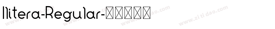 Ilitera-Regular字体转换