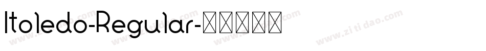 Itoledo-Regular字体转换