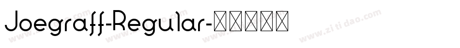 Joegraff-Regular字体转换