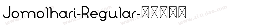 Jomolhari-Regular字体转换