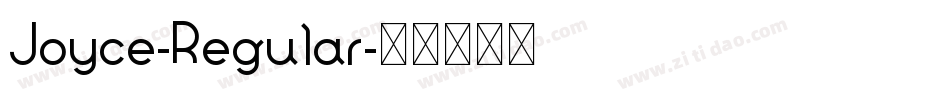 Joyce-Regular字体转换