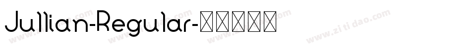 Jullian-Regular字体转换
