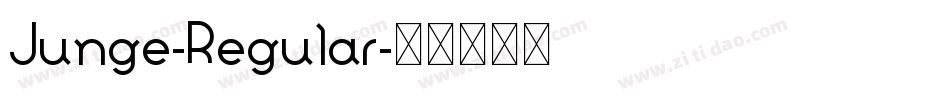 Junge-Regular字体转换