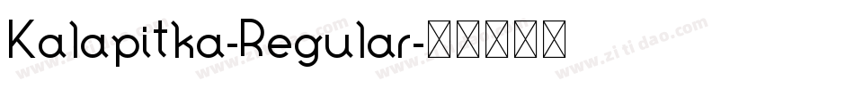 Kalapitka-Regular字体转换