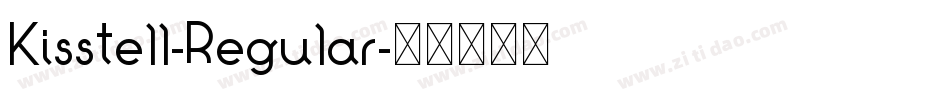 Kisstell-Regular字体转换
