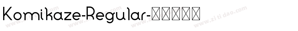 Komikaze-Regular字体转换