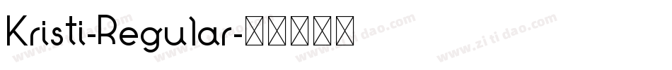Kristi-Regular字体转换