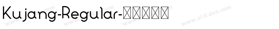 Kujang-Regular字体转换