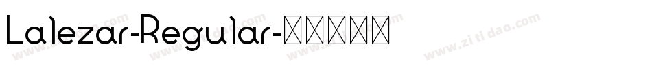 Lalezar-Regular字体转换