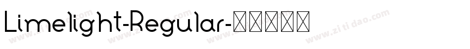 Limelight-Regular字体转换