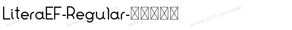 LiteraEF-Regular字体转换