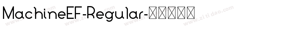 MachineEF-Regular字体转换