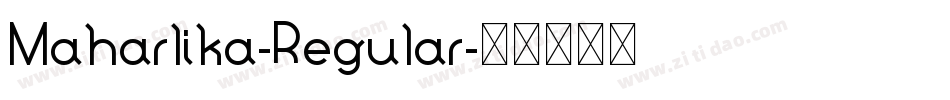 Maharlika-Regular字体转换