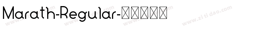 Marath-Regular字体转换