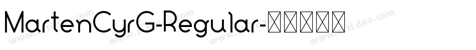 MartenCyrG-Regular字体转换