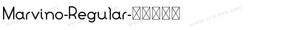 Marvino-Regular字体转换