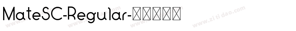 MateSC-Regular字体转换