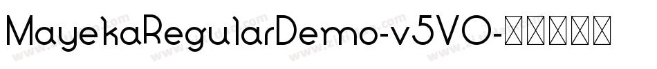 MayekaRegularDemo-v5VO字体转换