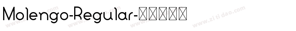 Molengo-Regular字体转换