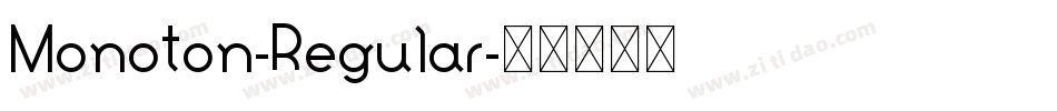 Monoton-Regular字体转换