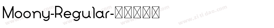 Moony-Regular字体转换
