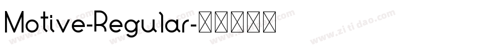 Motive-Regular字体转换